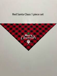 1/2 szt. trójkątny szalik świąteczny, śliniaczek, impreza dla zwierząt, członkowie rodziny, szalik dla zwierząt, świętowanie Nowego Roku, dekoracja choinki, serwetka