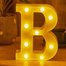 1个暖白光26字母和10个数字21厘米发光LED字母灯，电池供电夜灯，适用于婚礼、圣诞节、生日、派对、节日或家居装饰氛围灯。 - 21厘米/8.26英寸 - 查看 17