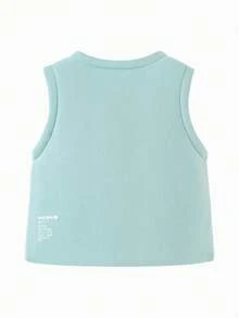 mini bala Áo khoác cotton mềm mại ấm áp cho bé trai và bé gái mùa đông - hồng xanh - Xem 5