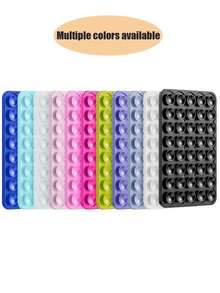This Square-Shaped Adhesive Phone Backing Sticker Is Durable, Has Suction Cups, And Is Non-Slip. It's Portable And Movable, With 40 Suction Cups For A Secure And Reliable Fit. The Suction Cup Color Can Be Chosen To Match Your Phone's Color. It's A Versatile And Stylish Accessory, Perfect For Outdoor Activities And Photography.