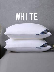 1pc Ultra Soft Down Filled Single Person Neck Pillow Core, Sleep Aid, Neck Support Pillow, Health Pillow, Hotel Quality Cooling Pillow, Made With Premium Soft Down Alternative Filling, Suitable For Back, Stomach Or Side Sleeping, Luxury Hotel Quality 3D Microfiber Filling, Breathable Fabric, Fits Double Bed Size