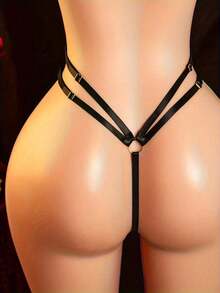 Women's Lingerie Set Unwrap Me Bow Tie Lingerie Lace Smooth Ribbon Lingerie Ladies Valentines Outfit - 黑色 - 查看 9