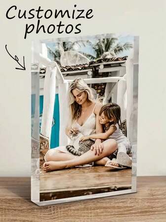 3D personalisierter Acryl Foto Stein, personalisierte Acryl Foto Dekoration, Weihnachtsdekoration, Hochzeitsandenken, kann Ihr eigenes Foto drucken, personalisiertes Acryl Geschenk, Weihnachts-/Hochzeits-/Geburtstags-/Valentinstags-/Jahrestags-/Partygeschenk, personalisiertes Foto, personalisiertes Geschenk, geeignet für Freund, Freundin, Freunde, Familie, Haustiere, Foto, Büro Schreibtisch Dekoration, Valentinstag Geschenk