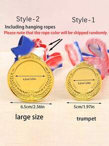 1pc Customized Metal Tag, Customized Medal, Wheat Edge Medal, Zinc Alloy Material, Children's Competition Medal, Sports Event Marathon Honor Badge, Can Be Used As Children's Encouragement Gift, Customized Wedding & Event - Multicolor - View 8