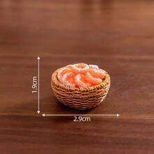 Miniature Creative Simulation Persimmon Figurine Persimmon Ruyi DIY Decoration Blind Bag Accessories Miniature Miniature Small Ornament - 4號-橘紅色柿子 - 查看 9
