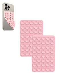 1 件、40 件经典硅胶吸盘双面手持自拍杆和支架、多功能粘性手机支架、可重复使用的粘性垫，用于手机支架或握把、用于自拍、视频等 - 易粘贴、易清洁、适用于 和 Android - 非常适合淋浴、视频录制和摄影，兼容 、Android 手机，生日、家人、朋友的礼物手机配件 - 彩色 - 查看 35