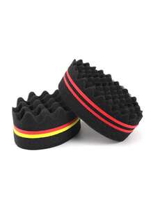 Salon Hair Perm Sponge, Men's Curly Hair Styling Tool, Double-Sided Large & Small Hole Hair Sponge, European And American Dreadlocks Hip-Hop Hairstyle Curling Styling Tool - Multicolor - View 9