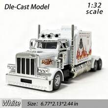 Mô hình xe tải hợp kim đúc tỷ lệ 1:50, xe đầu kéo kiểu Mỹ, sản xuất đúc hợp kim kẽm, thích hợp để sưu tập, trang trí nhà cửa, trang trí tiệc tùng, bộ sưu tập xe đồ chơi - Nhiều màu - Xem 9