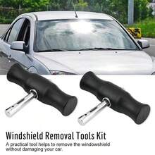 WINDSCREEN GLASS REMOVAL TOOLS WIRE & HANDLES CHEESE WIRE TOOL KIT UK - Multicolor - View 8