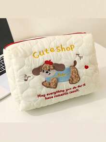 三件套便携旅行化妆包，格子针织笔袋，大容量化妆包，学生文具袋，笔袋，便携式化妆品收纳袋，针织收纳袋，秋冬季格子针织收纳袋，多功能整理包，笔袋