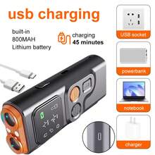 Repelente portátil de mano ultrasónico para perros, nuevo dispositivo antiladridos recargable de doble cabezal, herramienta de entrenamiento para perros, disuasor de perros de alta potencia - Negro - Ver 5