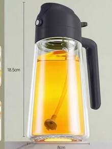 1/2Pcs Universal 2-In-1 Oil Sprayer & Dispenser Bottle, Leak-Proof & Shatter-Resistant Material, Adjustable Fine Mist & Smooth Pour Dual-Use, Ergonomic Grip Practical Stylish Kitchen Oil Container, 470ml Large Capacity Oil Mister For Cooking/BBQ/Salad/Baking/Grilling/Marinating/Air Fryer/Pan-Frying/Sandwich, Household & Outdoor Multipurpose Kitchen Tool - Multicolor - View 16
