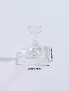 独立式非磁性亚克力美甲练习架（不含底座），透明假指甲片美甲练习工具，高级展示架，包含美甲黏土，适用于猫眼美甲练习和展示，是美甲沙龙初学者DIY用品的理想之选。 - 彩色 - 查看 7