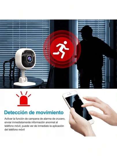 Easypie Selection GoodChoice 1pc 2mp Indoor Wifi Security Camera Slimme Monitor, Night Vision, Human Detection, Ip Camera, Two Way Talk, Video Monitoring view 4