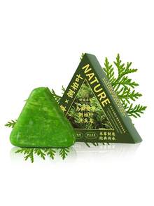 天然草本洗发皂 - 蕴含柏树、人参及植物萃取精华 - 温和清洁、滋养并焕活秀发 - 精美礼盒包装，适合各种场合 - 内含起泡网 - 綠色 - 查看 7