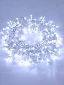 1件 1.5m~20m 家居裝飾 LED 仙女串燈，電池/USB供電，適用於戶外花園樹木裝飾、臥室裝飾、婚禮生日派對裝飾串燈、室內房間牆壁窗戶掛飾，白光 - 白色 - 查看 3