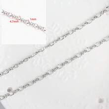 1m 304 Stainless Steel Y2K Style Chain Multiple Designs Handmade Chain Decorative Chain DIY Necklace Bracelet Jewelry Accessories - Y2K Style Chain - View 6