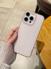 Minimalist Matte Translucent Pink Phone Case, Compatible With IPhone 17 Pro Max, 16, 16 Pro Max, 16 Pro, 16 Plus