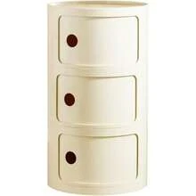 ColourTree 2 /3/4Tier Green Round Nightstand With Drawers,Small Bedside Table With Storage,Round Storage Cabinet With Sliding Door,Modern End Table Side Table - 彩色 - 查看 13
