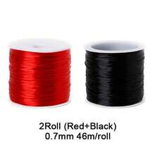 25Roll Elastic String For Bracelets Making,Sturdy Rainbow Elastic String Elastic Cord ,25 Color High Stretch Beading Elastic String For Jewelry Making, Necklaces And Jewelry Making - Crystal String Cord - View 15