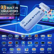 2026 Upgraded Retro Gaming Console Stick, Classic Video Games Stick With 4K HD , Built-In 23 Emulators, 20000+ Games - Plug & Play TV Video Gaming Stick With Upgrade Dual 2.4G Wireless Controllers - 白色 - 查看 3
