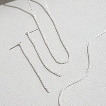 Fashion Shining Crystals Collarbone Necklace Bracelet Set; Luxury Simple Temperament Necklace Two-Piece Set - G-308 - 查看 4
