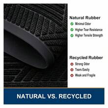 Front Door Mat Outside Entrance, Heavy Duty Sturdy Natural Rubber Doormat, Trap Dirt And Moisture, EasyLow Profile Mats For Indoor Outdoor Entry, Irregular Triangle 47x17, Black - Multicolor 1705 - View 4
