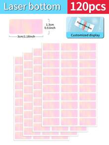 定制透明姓名标签 - 可定制文字姓名标签，防水，个性化PET材质，多种包装选择，30/60/120/240/360度，480套/包，适用于文件整理、编号、学校和办公用品、水瓶、午餐盒、托儿所、幼儿园和学校用品。防水贴纸标签，可定制防水自粘标签，适用于初中生、高中生、大学新生、大一新生、大二学生。