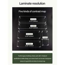 1 Desktop Transparent Acrylic Christmas Decoration Staircase Display Rack, Christmas Party Desktop Acrylic Trapezoidal Creative Decoration Decoration Ornament, Miscellaneous Items Staircase Display Shelf - Clear - View 12