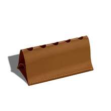 Creative PU Leather 3D Hollow Pen Holder Desk Organizer, Fashionable Leather Pen Cup For Office Supplies - Multicolor - View 7