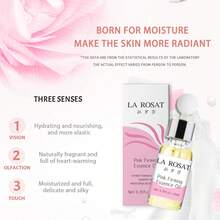 紧致精油，保湿补水，持续滋润，提亮肤色，改善暗沉松弛，更紧致保湿，浪漫清新香氛，可用于面部和身体，恢复肌肤年轻状态，个人护理，护肤 - 粉色 - 查看 4