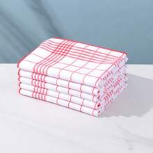 1/4/8/16 paños de cocina absorbentes sin funda, de gran tamaño 40x60 cm, de limpieza rápida, aptos para máquinas de café; Toallas de cocina de 4 colores; Toallas de cocina a cuadros y a rayas; Suministros de cocina y comedor; Artículos esenciales de cocina; Toallas de regalo - Multicolor - Ver 5