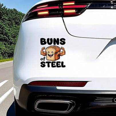 Car Pattern Stickers, Just Pattern Stickers, Muscle Bread Pattern Stickers, Suitable For Car Rear, Motorcycle Surface, Truck, Wall, Glass, Metal, Ceramic Surface, Wall Decor Accents, Vehicle Surface Customization, Automotive Stickers, Surface