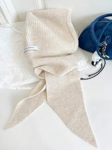 1 件女士纯色拉法帽，厚实保暖护耳冬帽，休闲优雅复古街头时尚百搭无檐便帽围巾套装，适合户外、滑雪、骑行、旅行、派对、日常使用