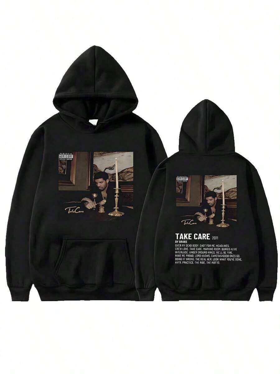 2025Rap Singer Drake Album 'Take Care' Graphic Hoodie Hoodie Hoodie Men's Hoodie Casual Hoodie Halloween Discount Men's Graphic Off Shoulder Hoodie Black Graphic Long Sleeved Hoodie, Gift For Friends, Husband, Boyfriend 1pcs 250gDrake - Hate Sleeping Alone HQlong Sleeve Tops,Tops,Hoodies,Winter Clothes For Women,Hoodies,Tops - 黑3 - 查看 1