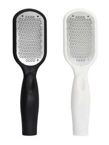 白色/黑色不锈钢脚锉（浮石）| 脚跟老茧和死皮去除剂，角质层刮刀和防溅脚磨刀器 | 适合成人，家庭护肤必备品和美容院可用 - 彩色 - 查看 8