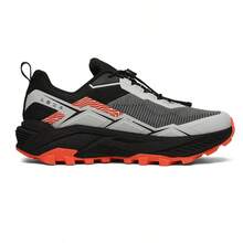 1 par de zapatos para senderismo, trekking y running al aire libre, zapatillas deportivas para senderos unisex, ligeras, transpirables, antideslizantes, duraderas, con amortiguación y suela blanda - Blanco y Negro - Ver 3