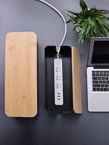 Wire Storage Boxes, Multi-Purpose Storage Boxes For Home, Office And Desktop, Multi-Purpose Storage Boxes For Desktop And Living Room, Space-Saving Desktop And Living Room Storage Boxes, Fashionable Daily Charging Storage Boxes, Office Storage Boxes, The First Choice For Minimalist Home, Essential For Cleaning The Charging Area - Multiple Colors - View 1