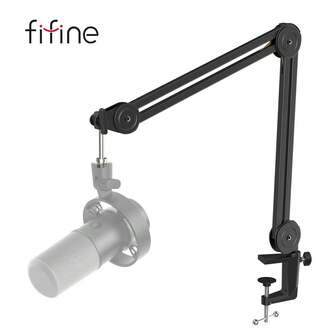 Microphone Arm Stand-Heavy Duty Boom Arm, Suspension Scissor Adjustable Mic Stand With Desk Clamp, 5/8" Screw, Cable Ties, For Recording Gaming Streaming Podcasting-FIFINE BM63