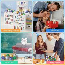 48 quả bóng bóp tròn - Bóng giảm căng thẳng số lượng lớn, chứa đầy hạt xốp | Đồ chơi bóp, giảm căng thẳng, con quay , bóng dính, có thể dính vào trần nhà, thích hợp cho lớp học, quà tặng sinh nhật, nhiều kiểu dáng và màu sắc - bóng xốp - Xem 7