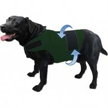Dog Anxiety Jacket, Skin-Friendly Calming Shirt For Dogs - Dog Vest For Thunder, Fireworks And Separation - Keep Pet Calm Without Medicine & Training, Anti Anxiety Coat For Dogs (Dark Grey, XL)Christmas - 墨綠色 - 查看 1