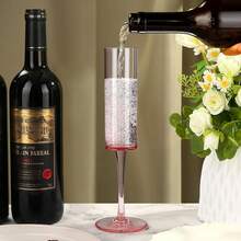 1/2/6 件亚克力香槟杯，5.5 盎司牢不可破的高脚杯可重复使用的香槟敬酒杯，透明香槟杯，优雅的塑料马提尼杯 - 非常适合鸡尾酒、香槟和甜点 - 可重复使用，慕斯杯， - 彩色 - 查看 12