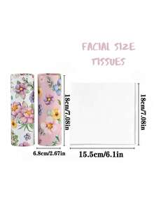 2pcs Printed Car Tissue Box, Includes 80 Tissues - Cup Holder Compatible & Home Tabletop Organizer, Easy To Extract, Christmas Gift 2025 For Car Owners - Multicolor - View 5