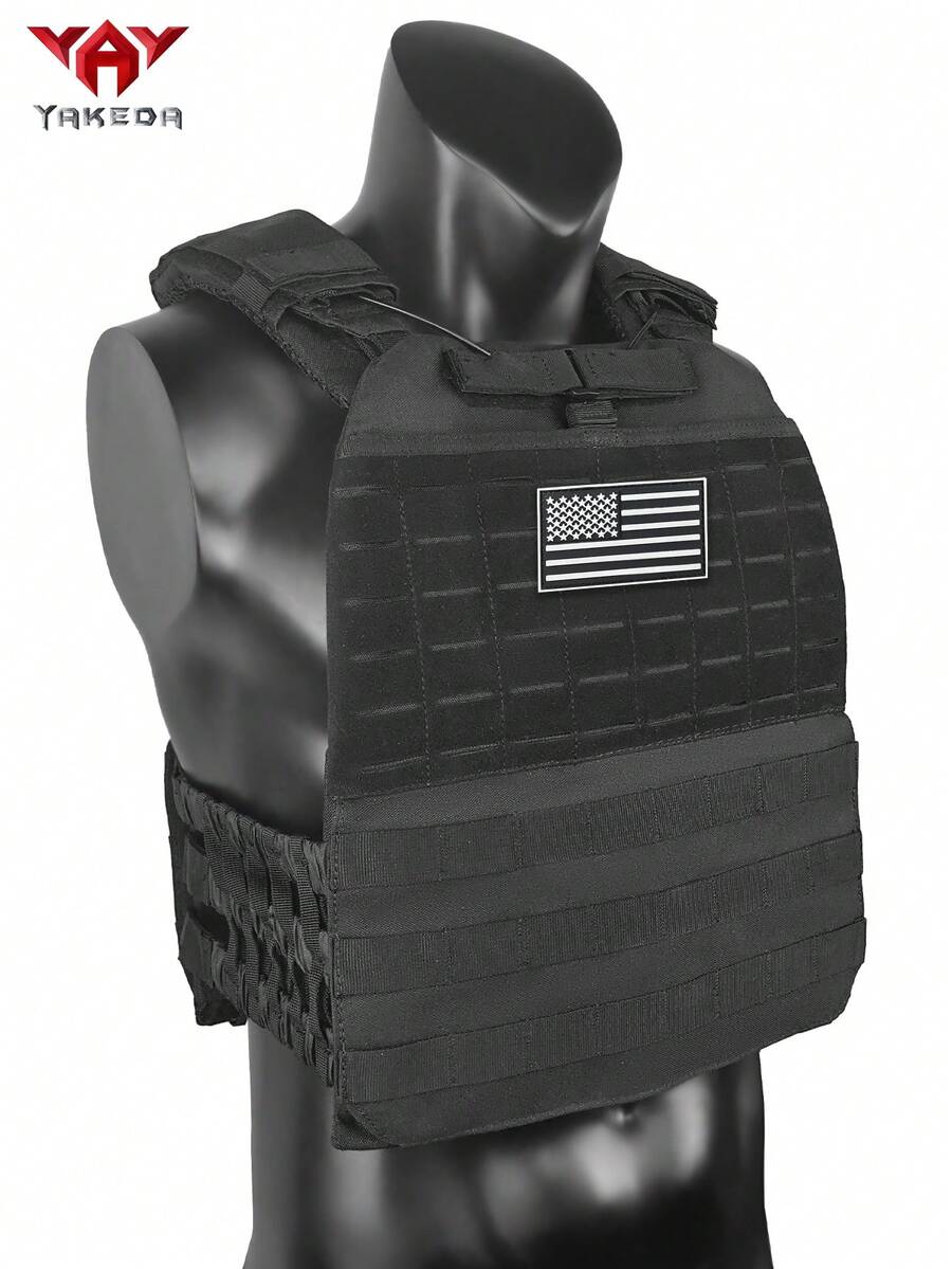 YAKEDA MOLLE扩展系统，带拉杆，耐磨抗撕裂，狩猎背心，大面积魔术贴，适合户外生存及其他用途。