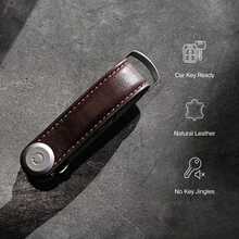 Leather Orbitkey 2.0 (Navy With Tan Stitching) - Navy With Tan Stitching One Size - View 6