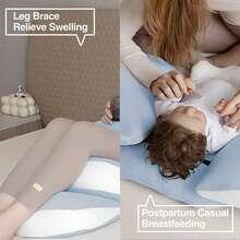 1pc Ergonomic Pregnancy Side Sleeper Pillow - Provides Full Body Support For Back, Abdomen, Hips And Waist - Adjustable Maternity Pillow, Comfortable Fit