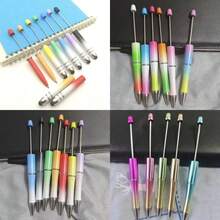 5pcs, Random Color Beaded Pen DIY Creative Plastic Beaded Ballpoint Pens In Ten Different Colors, Suitable For Homeschool Students, Office, Can Be Used As Valentine's Day Gifts, Back-To-School Gifts, Birthday Gifts, School Supplies, Quirky Gifts, Bargains