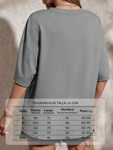 camisetas estampadas mujer playeras navideñas para mujer Camiseta Vintage para Mujer Oh Venid Adorémosle Navidad Iglesia Árbol - Manga Corta Suave y Transpirable con Cuello Redondo y Estampado de Nacimiento, Tallas S-XXL para Servicios Religiosos playeras vintage,blusas para mujerEs un gran regalo para la familia, los amigos, los novios y las novias - Gris - Ver 3