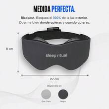 Antifaz para Dormir con Tecnologa Blackout. Antifaz Premium con Copas Ajustables para Cero Presin Ocular y Tela Transpirable Amigable con la Piel. Gris Oscuro - Gris Oscuro - Ver 5