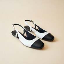Women's Slingback Gold Comfort Sneakers - 白色 - 查看 4